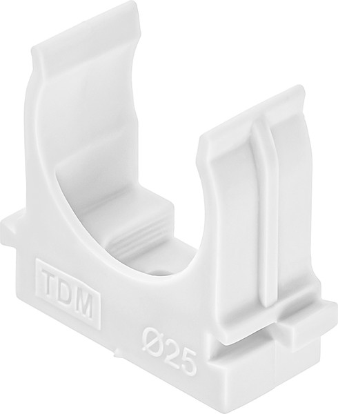 Изображение товара Крепеж-клипса для трубы TDM SQ0405-8013 (100шт, белый)