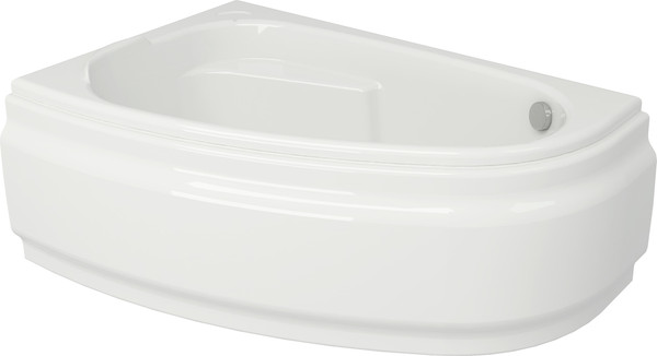 Изображение товара Ванна акриловая Cersanit Joanna 160x95 L 63338 с сифоном Prime 64287 (сифон черный)