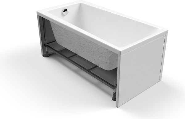 Изображение товара Ванна акриловая Cersanit Lorena 140x70 63345 с сифоном Prime 64287 (сифон черный)