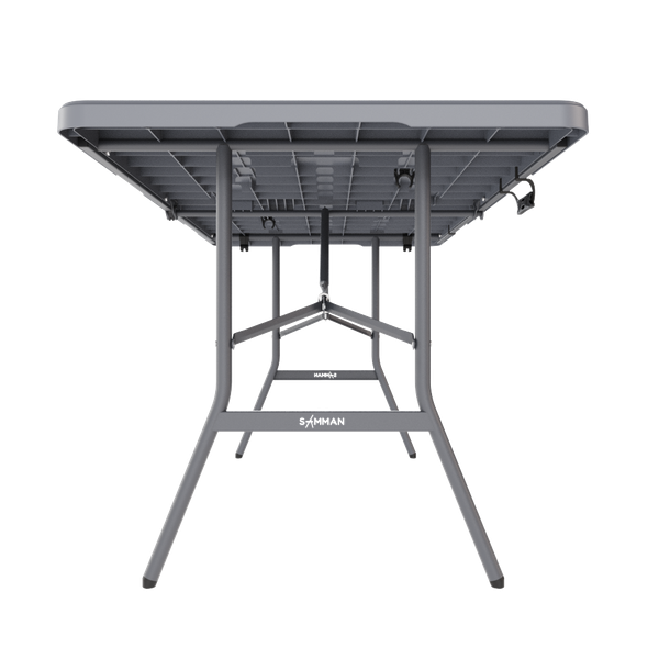 Изображение товара Стол складной SAMMAN Van R 185x77x74 (ротанг, серый)