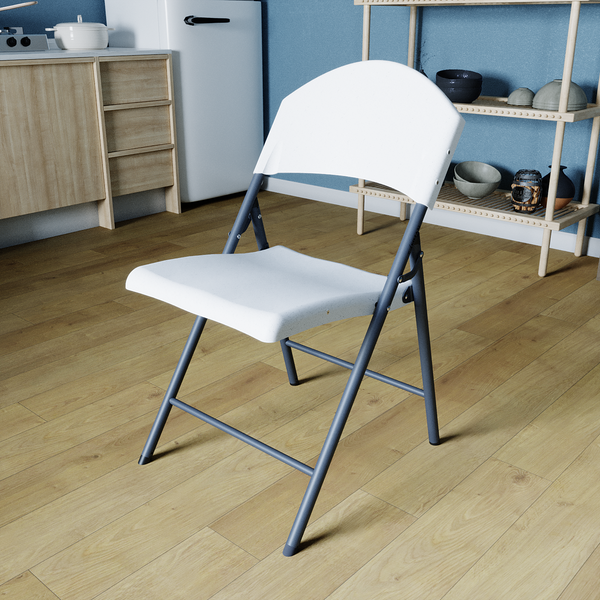 Изображение товара Стул складной SAMMAN Van N 59x49x86 (гладкий, белый флок)