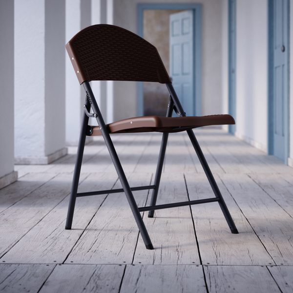 Изображение товара Стул складной SAMMAN Van R 59x49x86 (ротанг, коричневый)