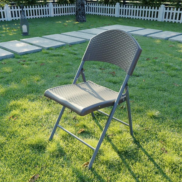 Изображение товара Стул складной SAMMAN Van R 59x49x86 (ротанг, коричневый)