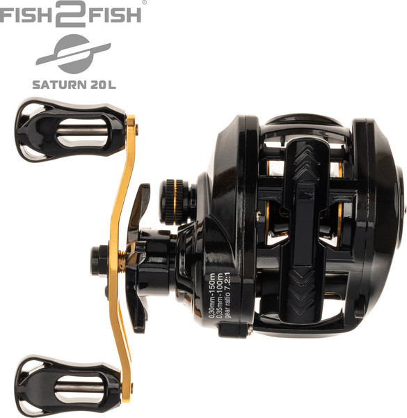 Изображение товара Катушка мультипликаторная Fish2Fish Saturn 20L 3+1bb F2FS20L