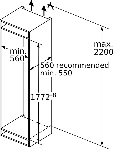 Изображение товара Встраиваемый морозильник Bosch GIN81AEF0U
