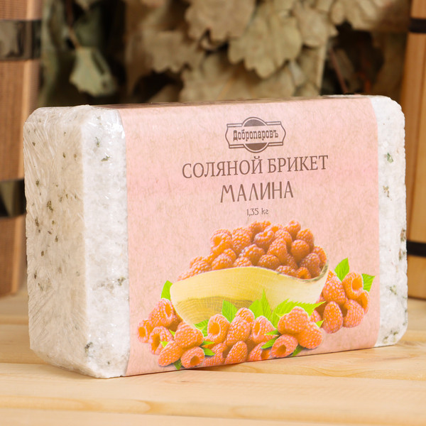Изображение товара Соляной брикет для бани Добропаровъ Малина / 9617381