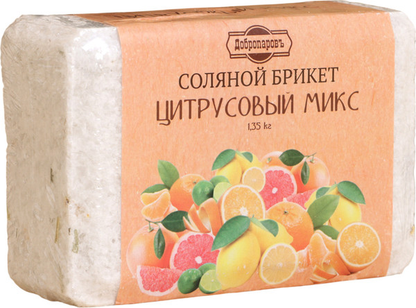 Изображение товара Соляной брикет для бани Добропаровъ Цитрусовый микс / 7673804