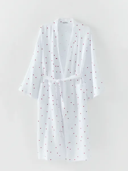 Изображение товара Халат Mark Formelle 552298 (р.170-108-114, сердечки на белом)