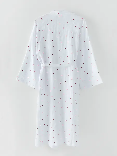 Изображение товара Халат Mark Formelle 552298 (р.170-108-114, сердечки на белом)