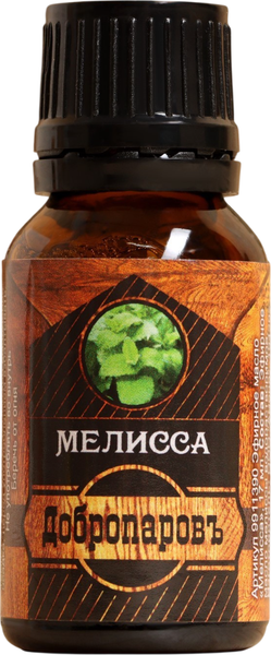 Изображение товара Эфирное масло Добропаровъ Мелисса / 9911390 (17мл)
