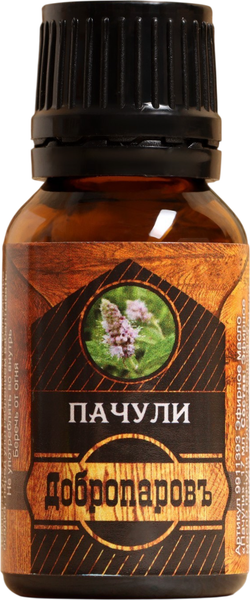 Изображение товара Эфирное масло Добропаровъ Пачули / 9911393 (17мл)