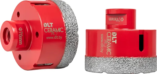 Изображение товара Коронка DLT Ceramic Pro Алмазная для плитки и камня 70мм / 0501