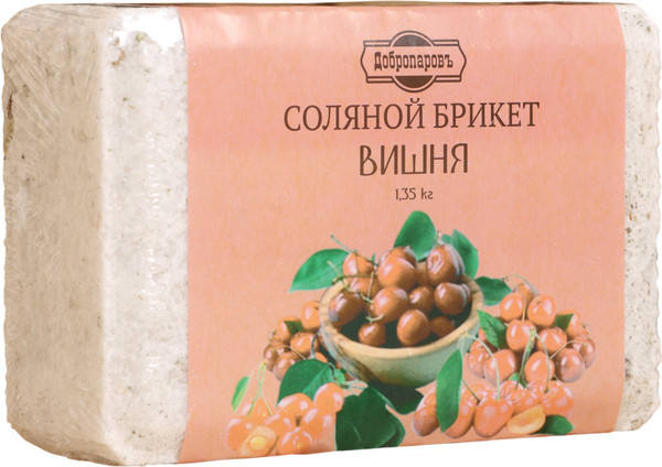 Изображение товара Соляной брикет для бани Добропаровъ Вишня / 9617378