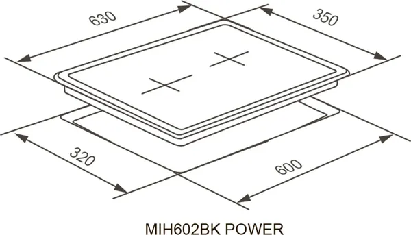 Изображение товара Индукционная варочная панель MEFERI Power MIH602BK