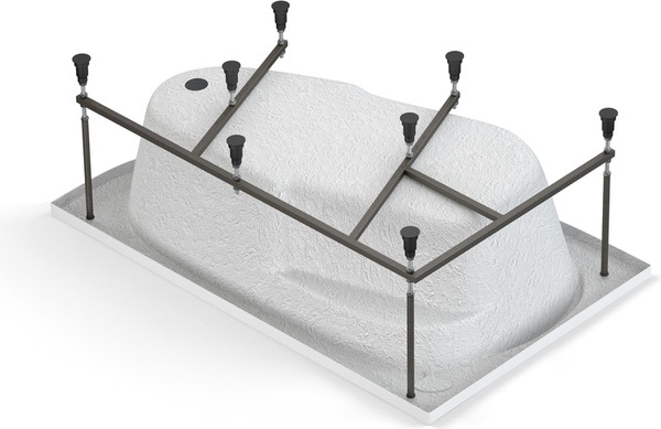 Изображение товара Ванна акриловая Cersanit Joanna 160x95 R / 63339 (с каркасом, экраном и сифоном Prime черный)