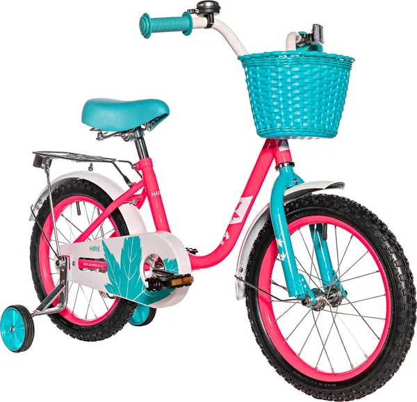 Изображение товара Детский велосипед Novatrack Maple 14 / 144MAPLE.NPN5 (неон розовый, разобранный, в коробке)