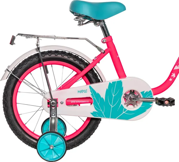 Изображение товара Детский велосипед Novatrack Maple 14 / 144MAPLE.NPN5 (неон розовый, разобранный, в коробке)