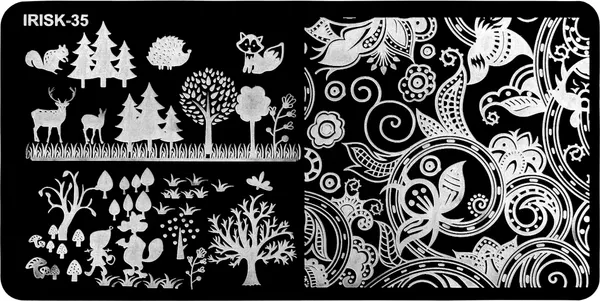 Изображение товара Пластина для стемпинга IRISK металлическая 035