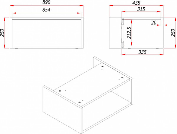 Изображение товара Тумба для ванной ЗОВ Кито-2 90 со столешницей T895C2 / 2K90LW0MWMC (белый матовый)