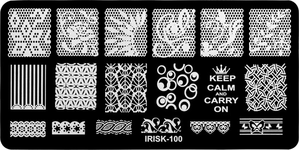 Изображение товара Пластина для стемпинга IRISK металлическая 100