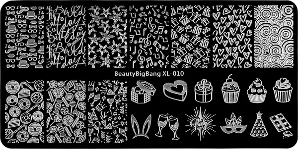 Изображение товара Пластина для стемпинга IRISK металлическая 116 BeautyBigBang XL-10 W