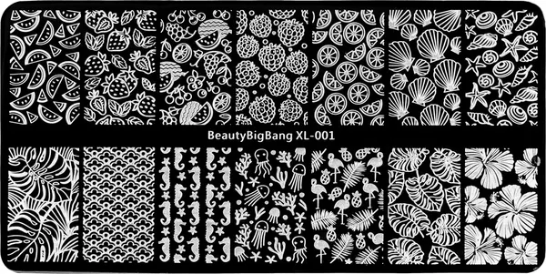 Изображение товара Пластина для стемпинга IRISK металлическая 138 BeautyBigBang XL-001 summer