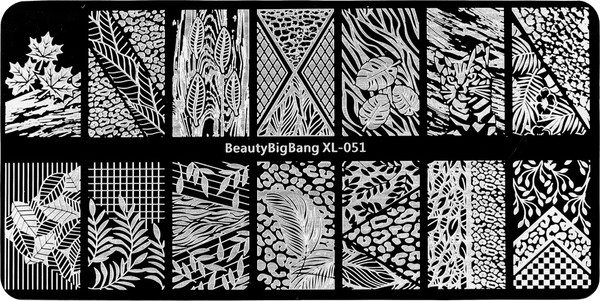 Изображение товара Пластина для стемпинга IRISK металлическая 143 BeautyBigBang XL-051 W