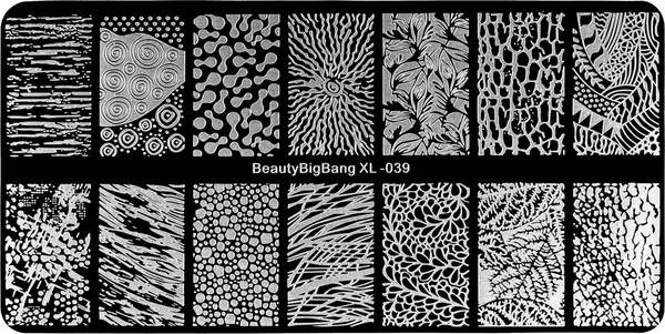 Изображение товара Пластина для стемпинга IRISK металлическая 145 BeautyBigBang XL-039 W