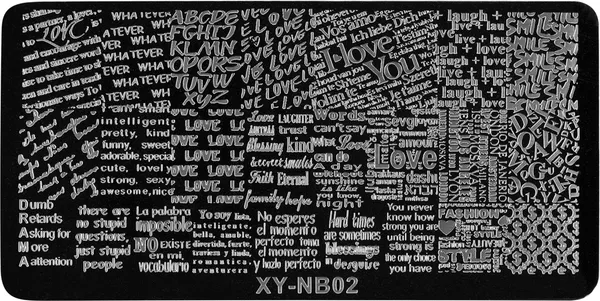 Изображение товара Пластина для стемпинга IRISK металлическая 150 XY-NB02