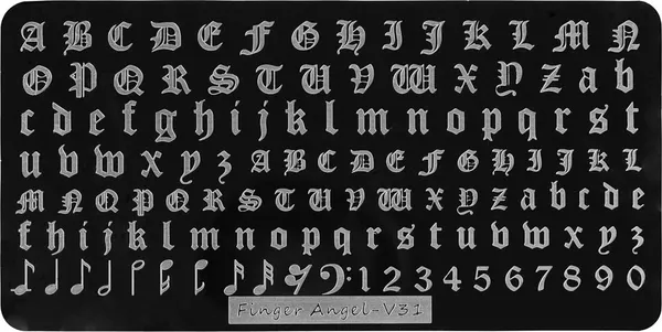 Изображение товара Пластина для стемпинга IRISK металлическая 187 Finger Angel V31 W