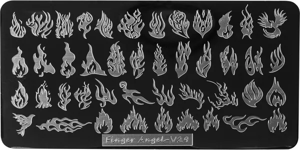 Изображение товара Пластина для стемпинга IRISK металлическая 191 Finger Nail V29