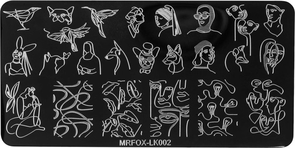 Изображение товара Пластина для стемпинга IRISK металлическая 199 MRFOX LK002