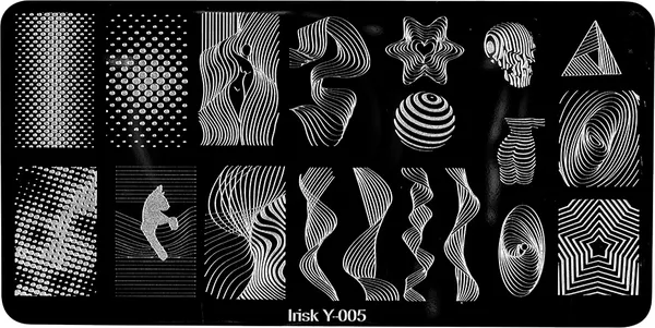 Изображение товара Пластина для стемпинга IRISK металлическая 305 Y-005