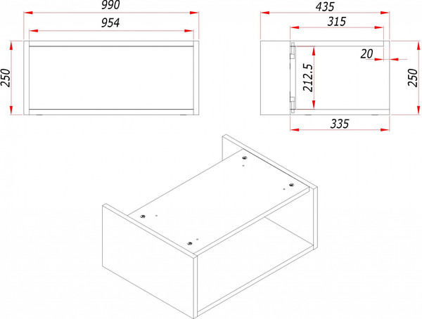 Изображение товара Тумба для ванной ЗОВ Кито 100 со столешницей T995C2 / K100LW0MRMC (белый/тростник)