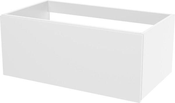 Изображение товара Тумба для ванной ЗОВ Кито 90 со столешницей T895C2 / K90LW0MWMC (белый матовый)