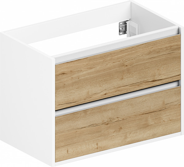 Изображение товара Тумба для ванной ЗОВ Парма 100 со столешницей T995C2 / P100LWP0MHMC1A (белый/галифакс)