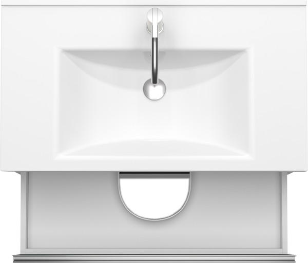 Изображение товара Тумба для ванной ЗОВ Парма 80 со столешницей T795C2 / P80LWP0MHMC1A (белый/галифакс)