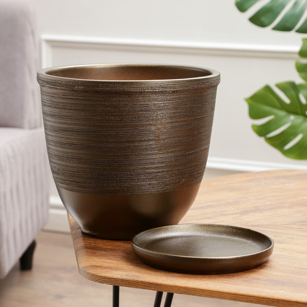 Изображение товара Вазон Sima-Land Черное золото 6912626