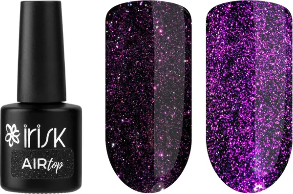 Изображение товара Топ для гель-лака IRISK Air Top без липкого слоя тон 10 Violet (10мл)