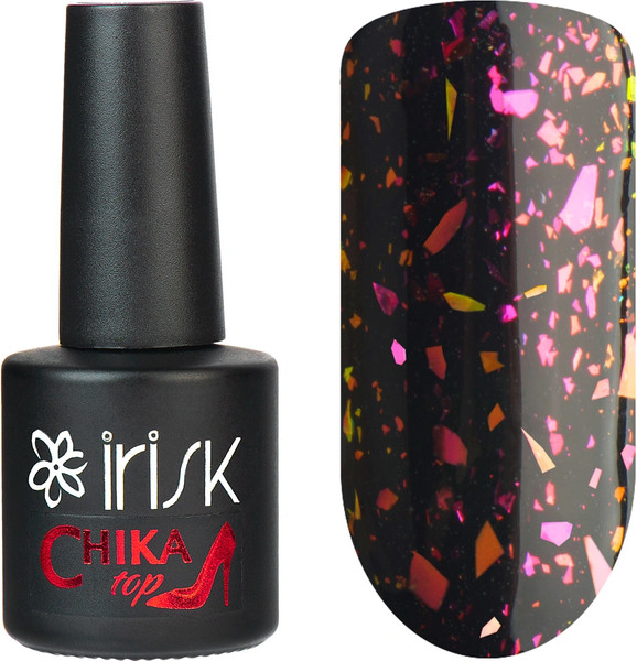 Изображение товара Топ для гель-лака IRISK Chika Top с шиммером без липкого слоя тон 18 Жидкие кристаллы (10мл)