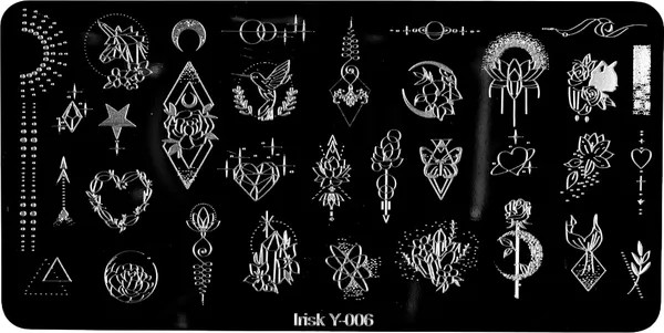 Изображение товара Пластина для стемпинга IRISK металлическая 306 Y-006