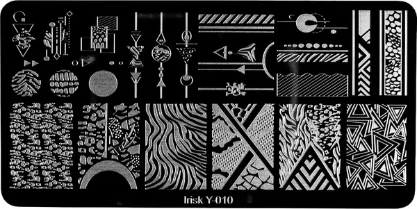 Изображение товара Пластина для стемпинга IRISK металлическая 310 Y-010