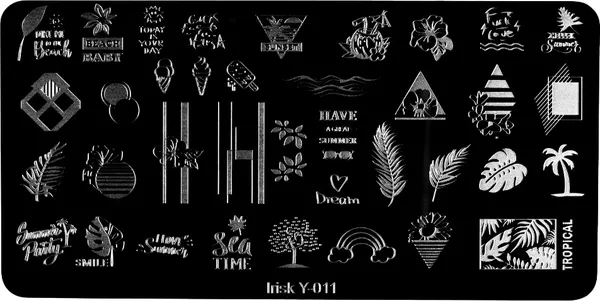 Изображение товара Пластина для стемпинга IRISK металлическая 311 Y-011