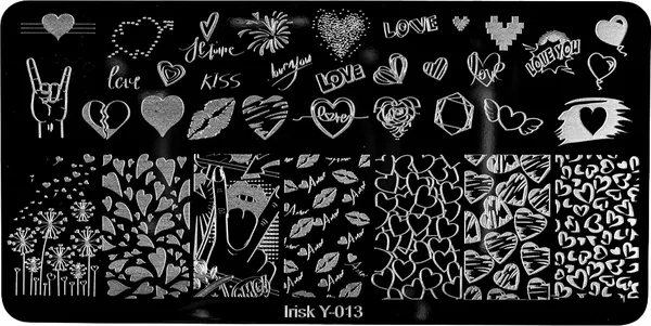 Изображение товара Пластина для стемпинга IRISK металлическая 313 Y-013