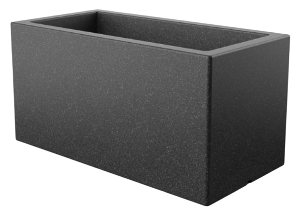Изображение товара Кашпо БЕРКАНО Cubric 40x100 / 220_044_24V (Black Granite)
