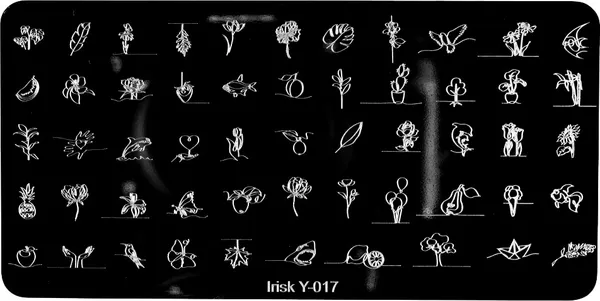 Изображение товара Пластина для стемпинга IRISK металлическая 317 Y-017