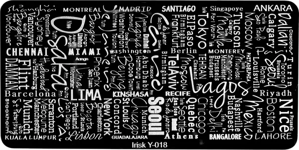 Изображение товара Пластина для стемпинга IRISK металлическая 318 Y-018