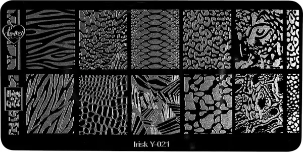 Изображение товара Пластина для стемпинга IRISK металлическая 321 Y-021