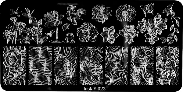 Изображение товара Пластина для стемпинга IRISK металлическая 323 Y-023