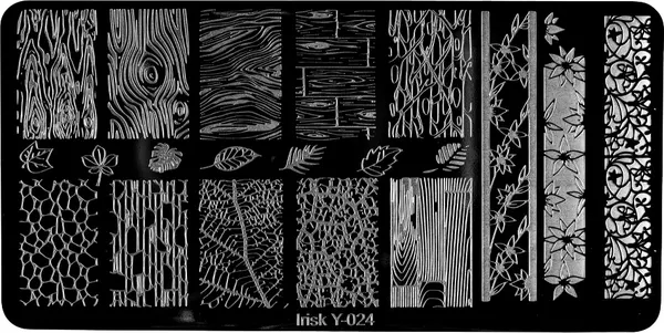 Изображение товара Пластина для стемпинга IRISK металлическая 324 Y-024